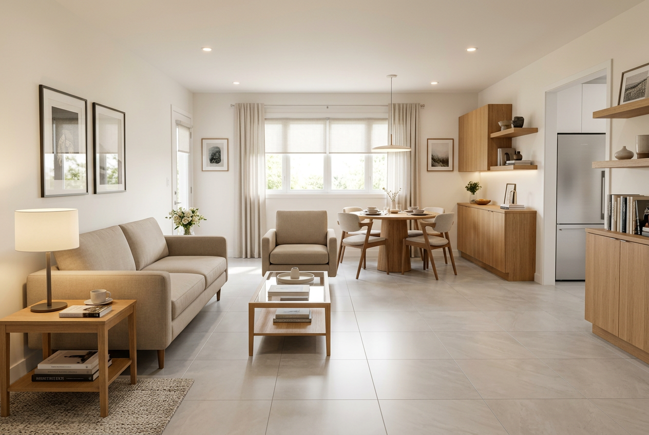 Appartement aménagé avec soin