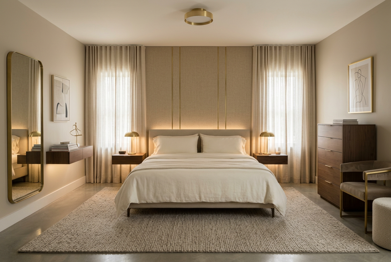 Chambre relookée avec élégance